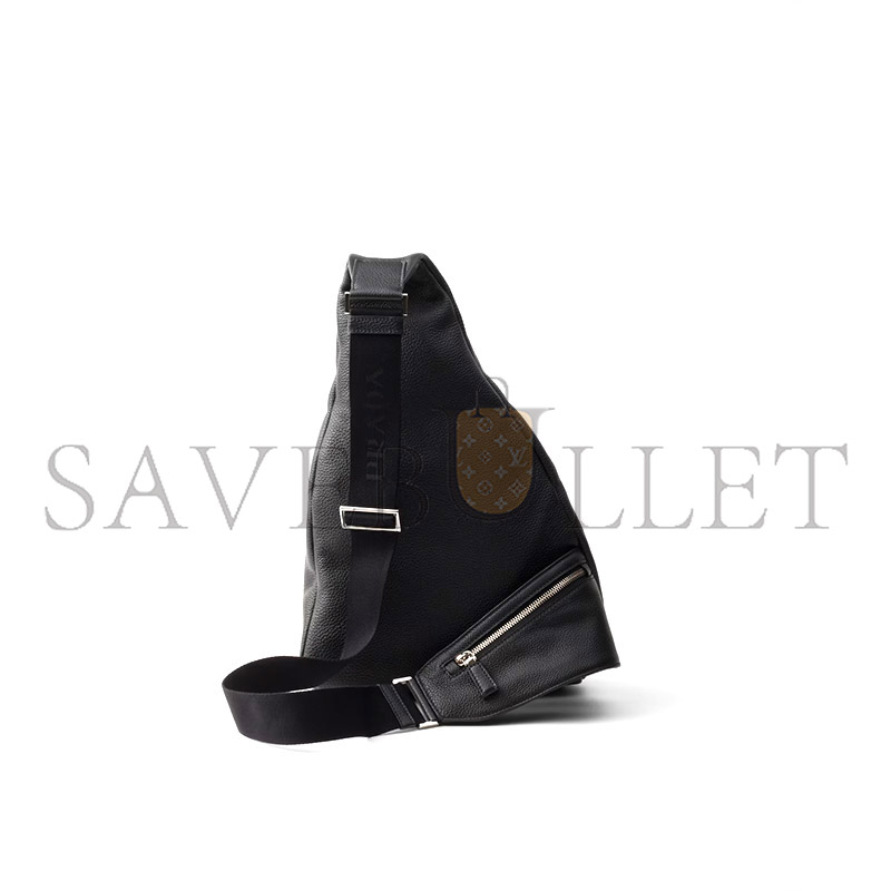 Pra*a cross leather bag 2vz092 (47.5*26.5*10cm)